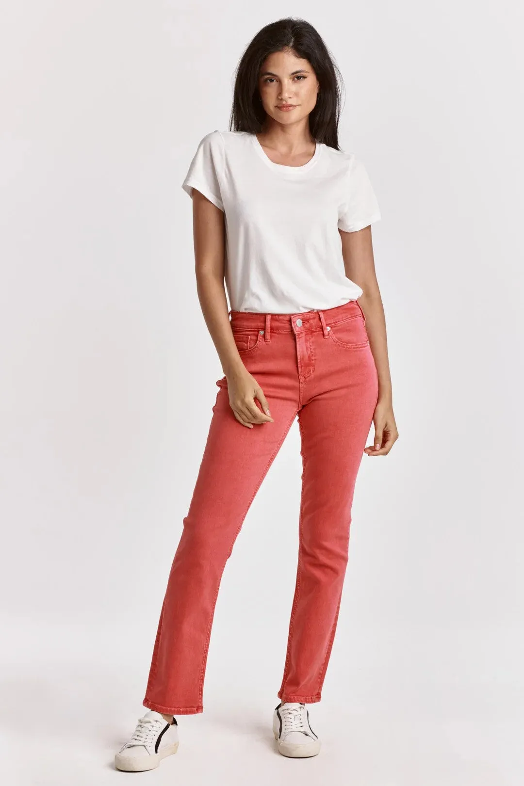 Dear John Blaire High Rise Slim Straight Jeans Viva Magenta