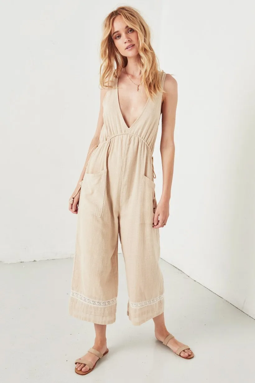 Deep V-Neck Romper / Jumpsuit