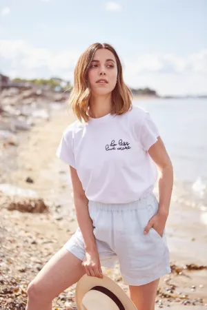 Delicate Blue Linen Set | Linen Shorts