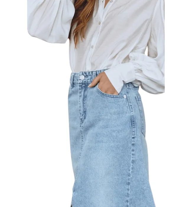 Demi Denim Maxi Skirt