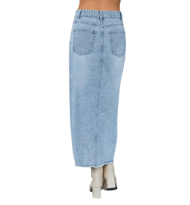 Demi Denim Maxi Skirt
