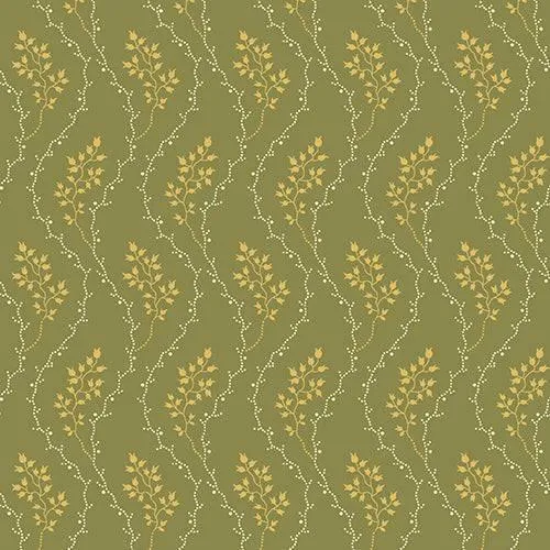 Di Ford-Hall - Cloverdale House - Wavy Dot Floral - Green