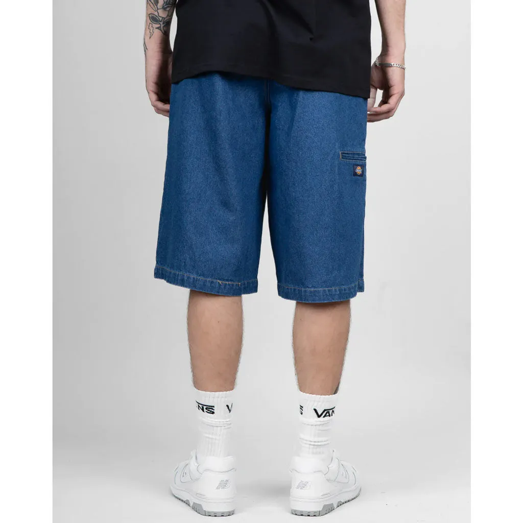 DICKIES 42283 13" DENIM MULTI POCKET SHORTS - STONE WASHED INDIGO