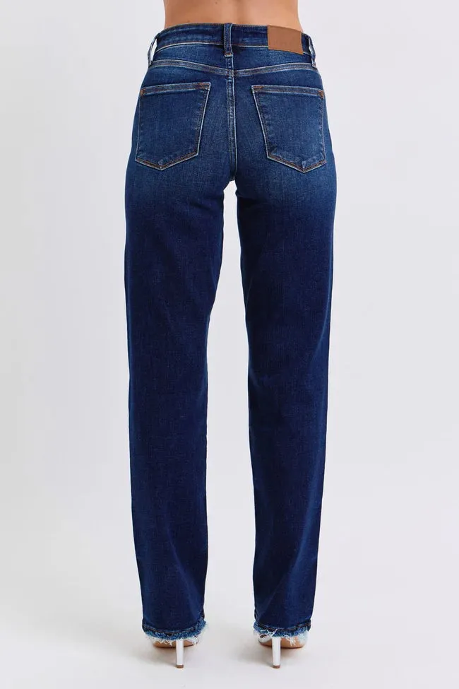 Ditka Straight Leg Jean with Fray Hem