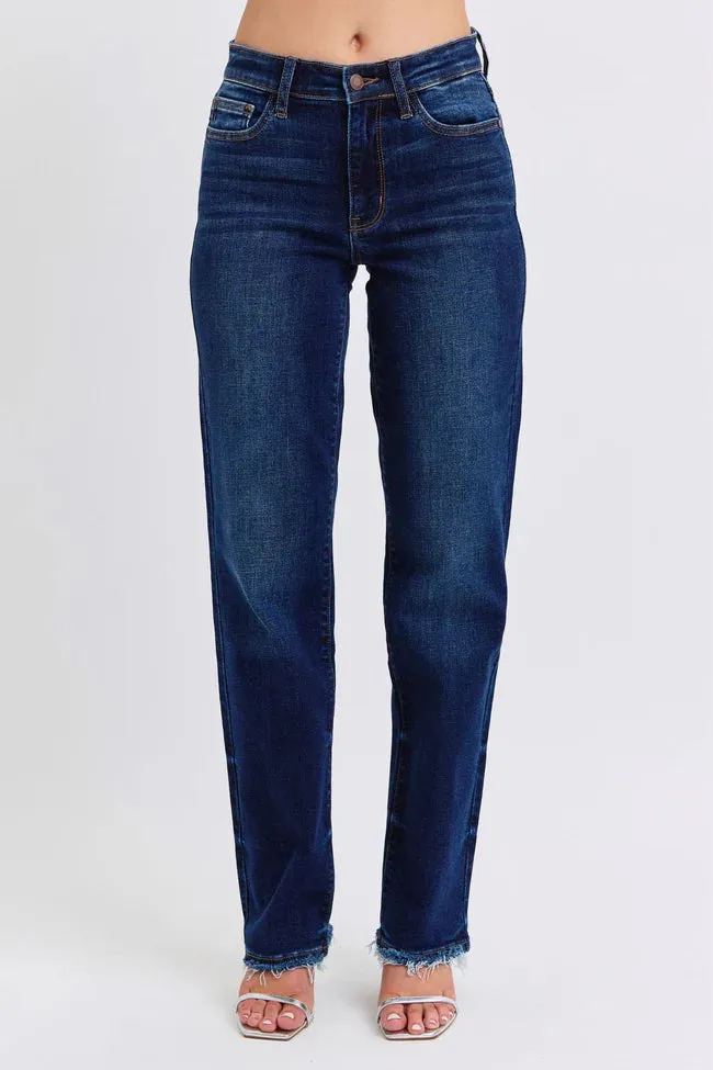 Ditka Straight Leg Jean with Fray Hem