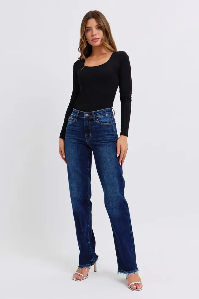 Ditka Straight Leg Jean with Fray Hem