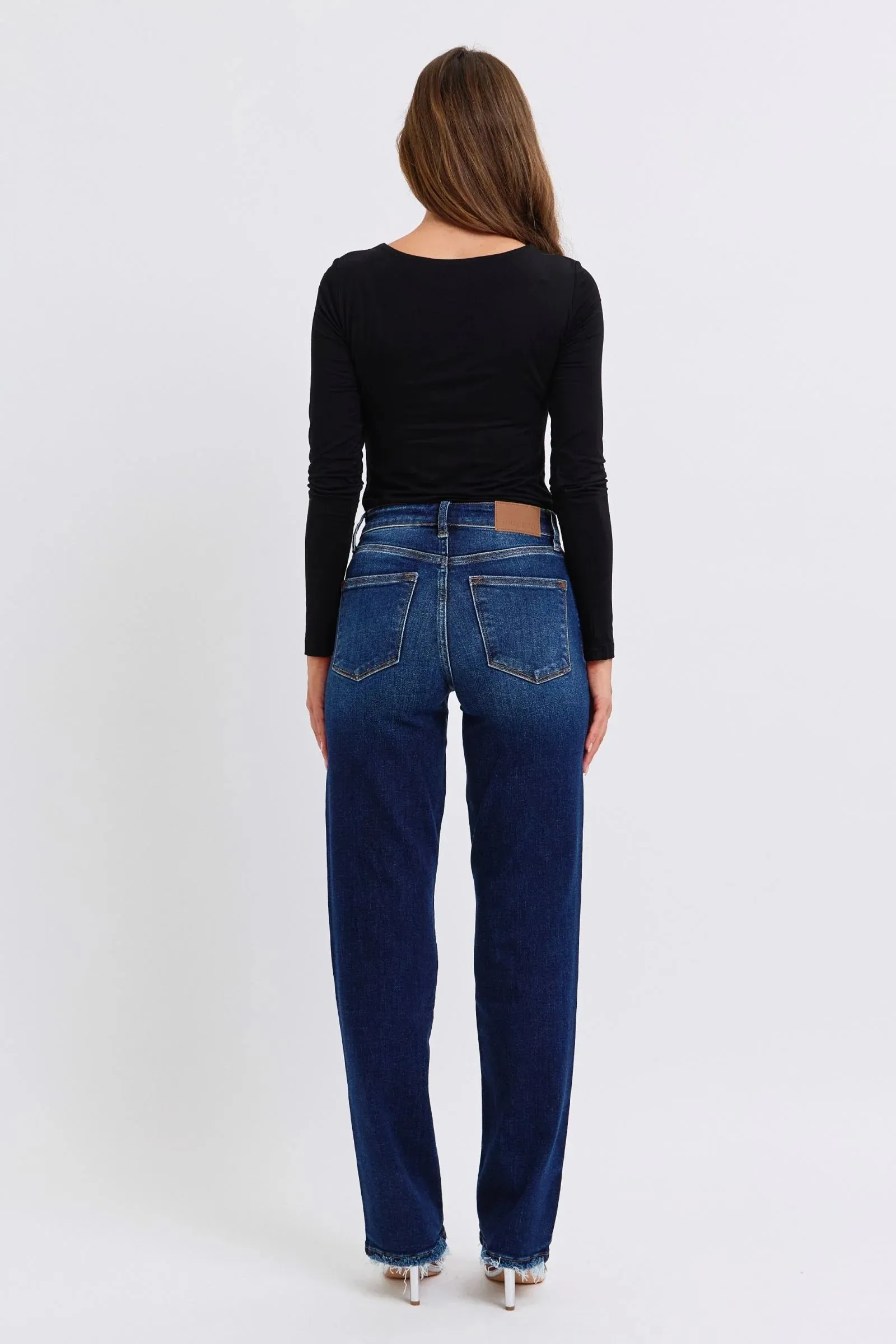 Ditka Straight Leg Jean with Fray Hem