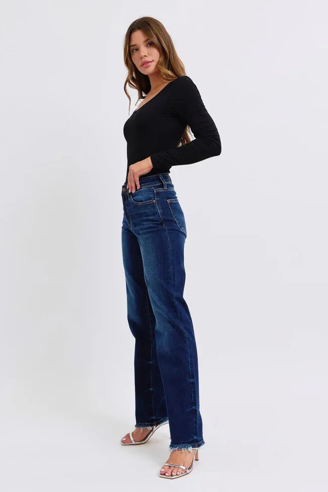 Ditka Straight Leg Jean with Fray Hem