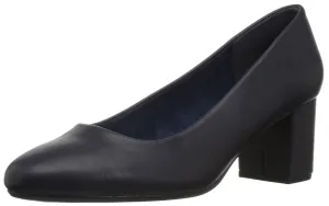Easy Street womens Proper Dress Pump, Navy, 8 US