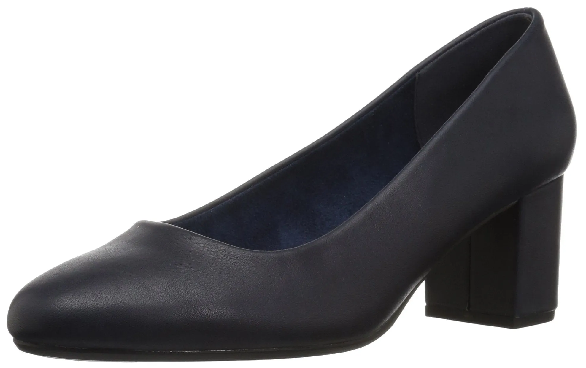 Easy Street womens Proper Dress Pump, Navy, 8 US