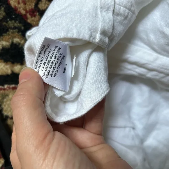 Eileen Fisher 100% Organic Linen White Shorts - Size 6