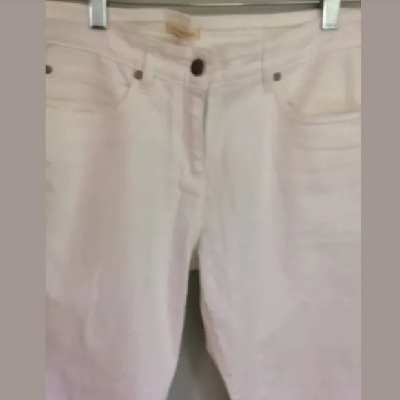 EILEEN FISHER Women's White Straight Jeans 32x32