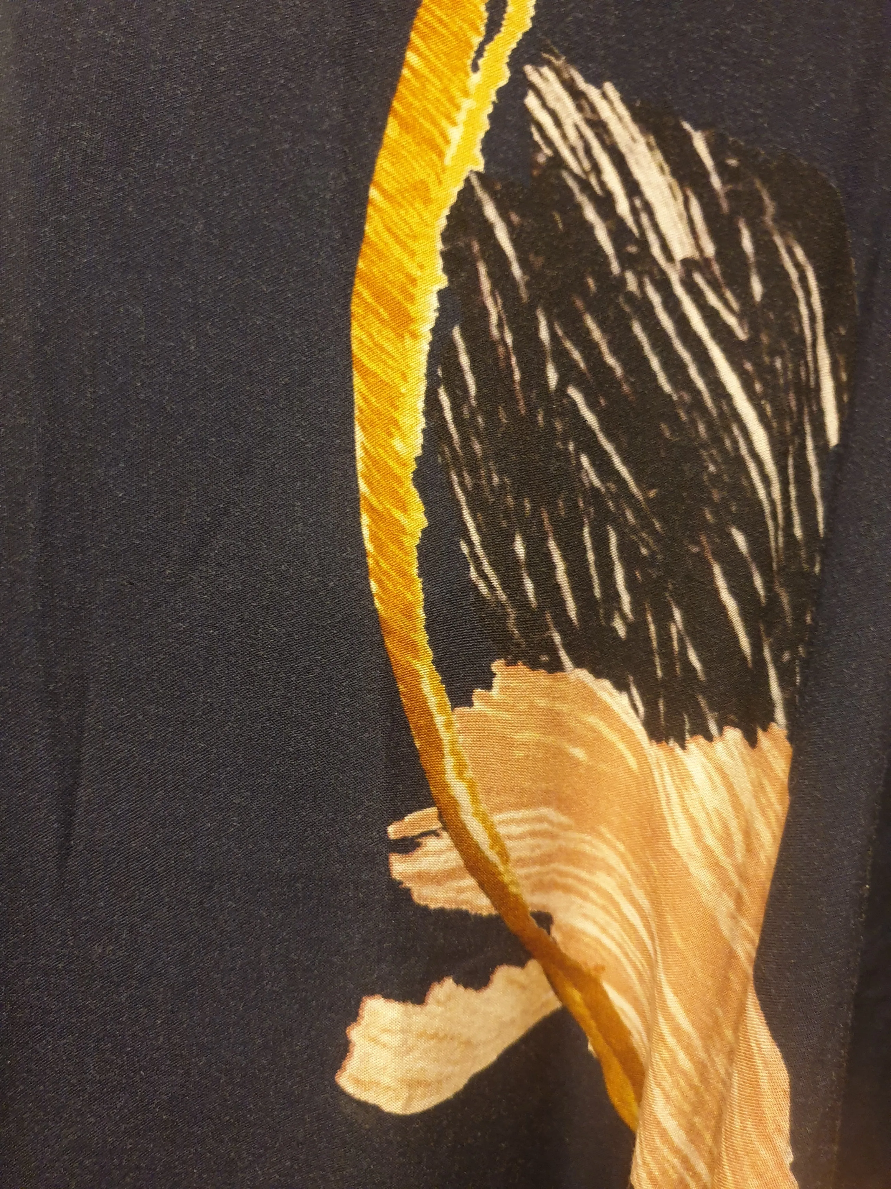 Elk navy maxi dress with lovely subtle print size 6, best fits 6-8