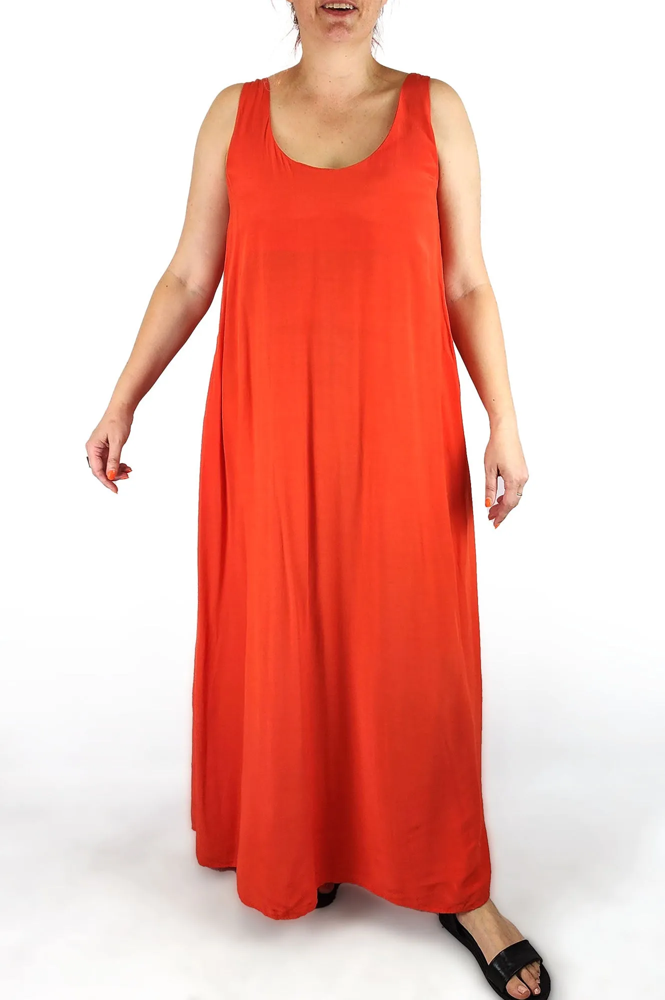 Elk red maxi dress size 16