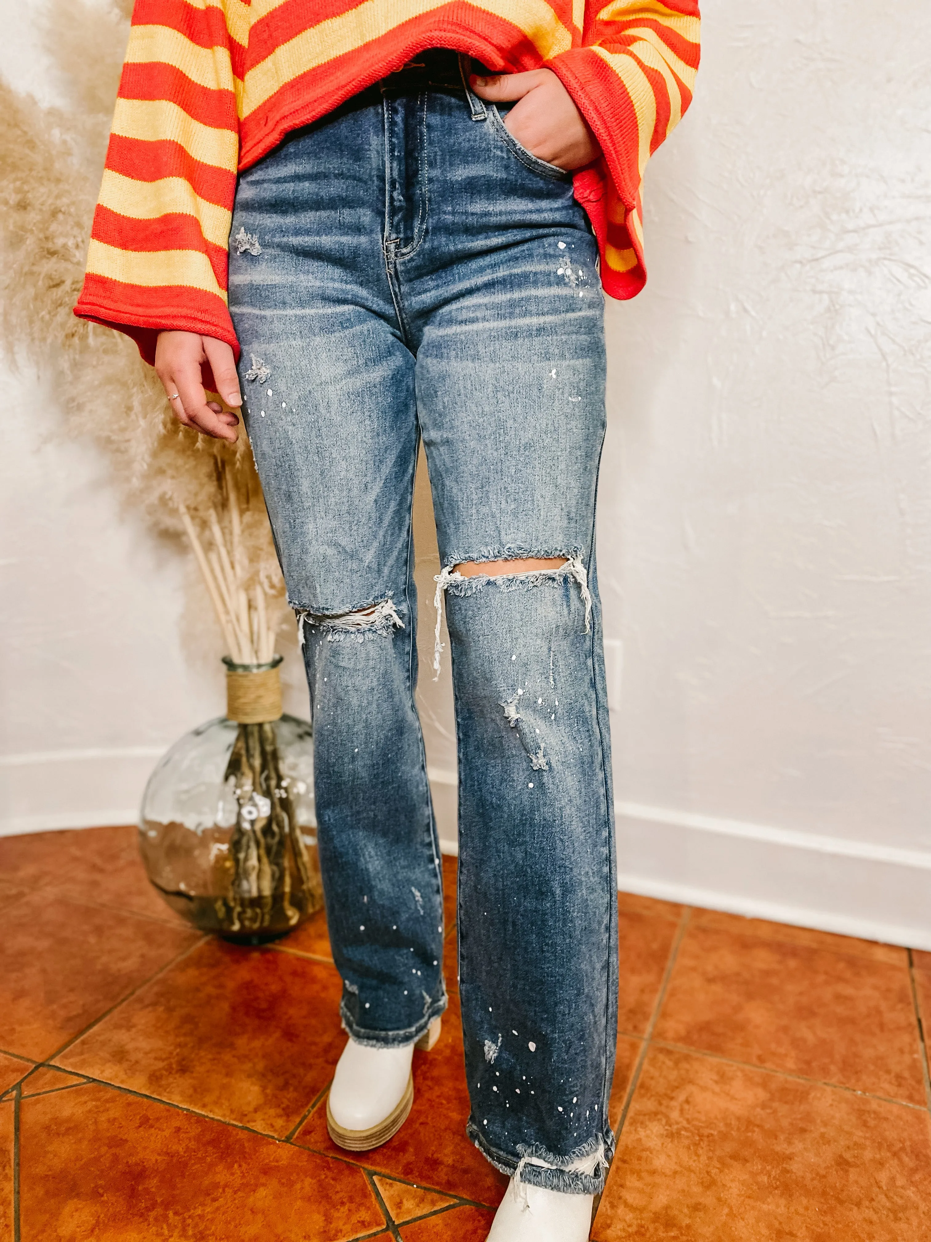 Ella High Rise Wide Leg Jeans