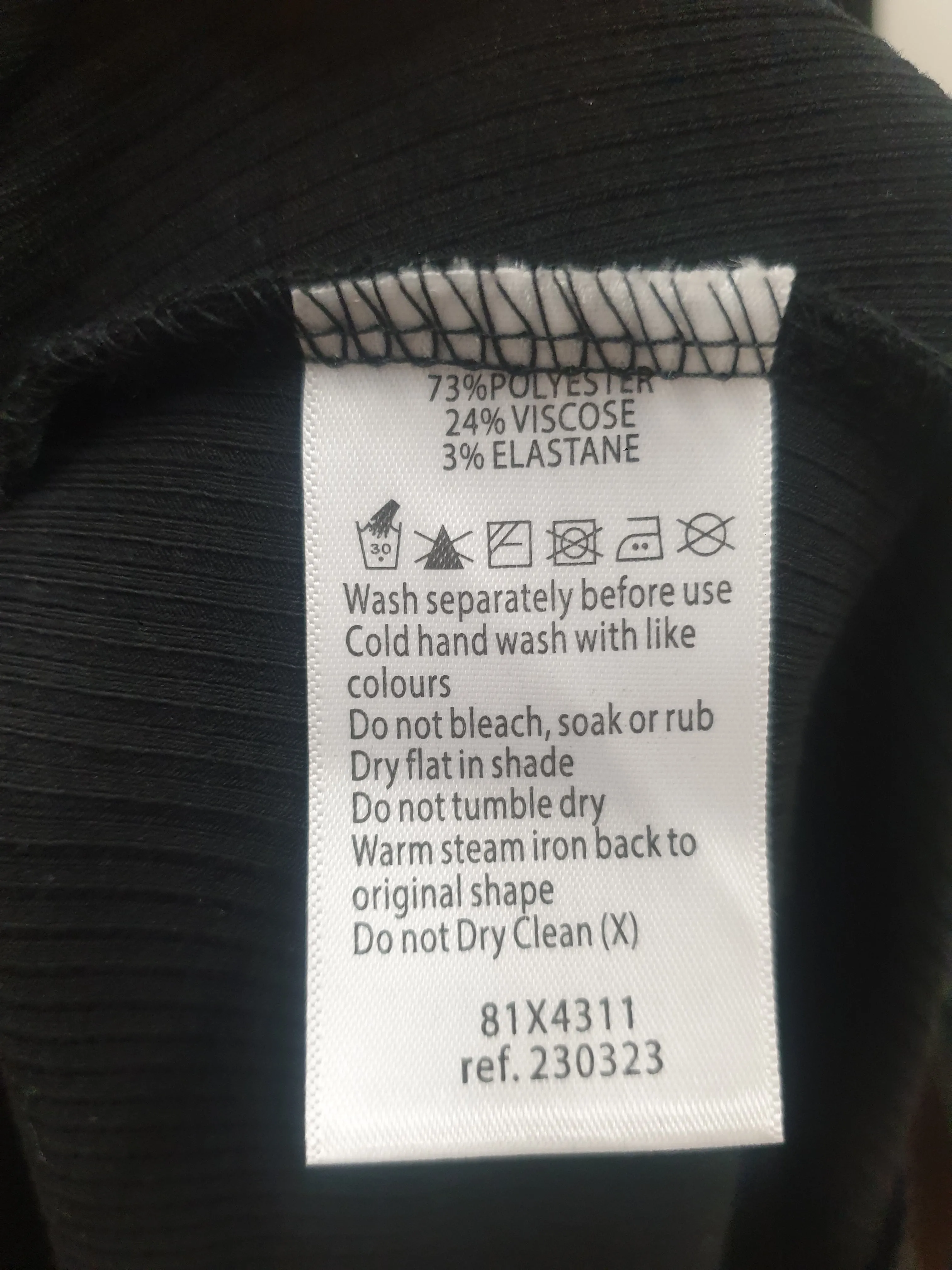 Elm black ribbed maxi dress size 12