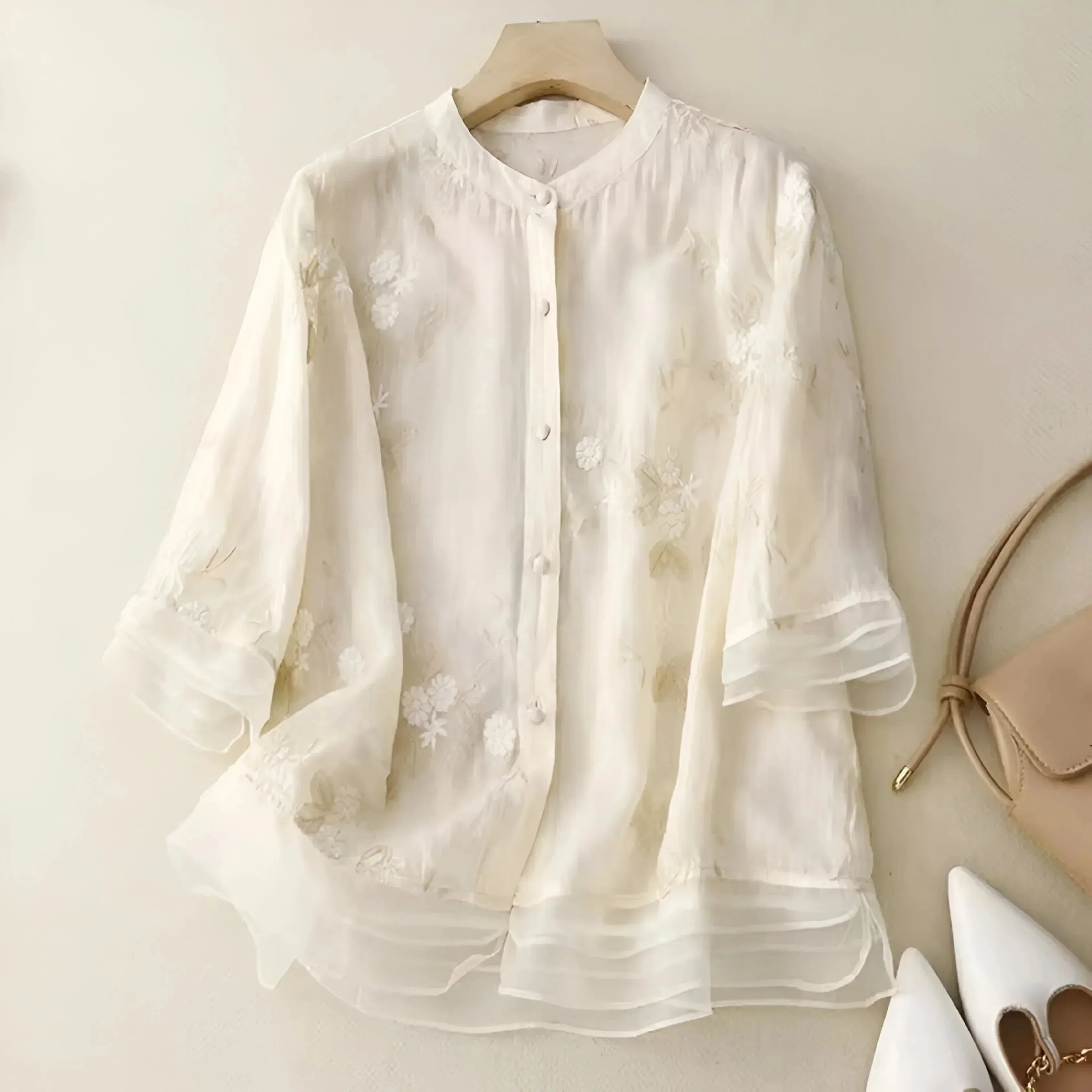 Elodie | Floral Button Blouse