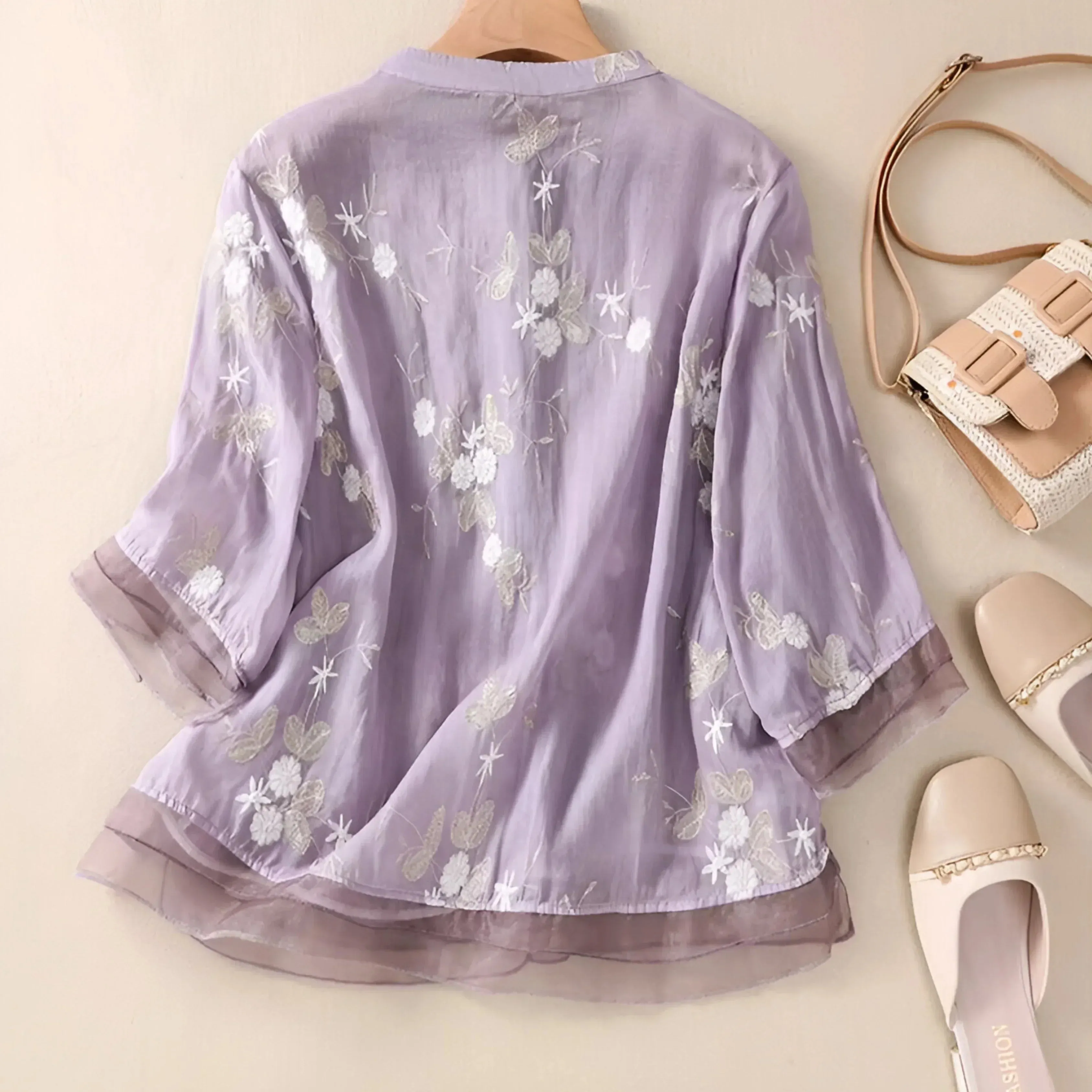 Elodie | Floral Button Blouse