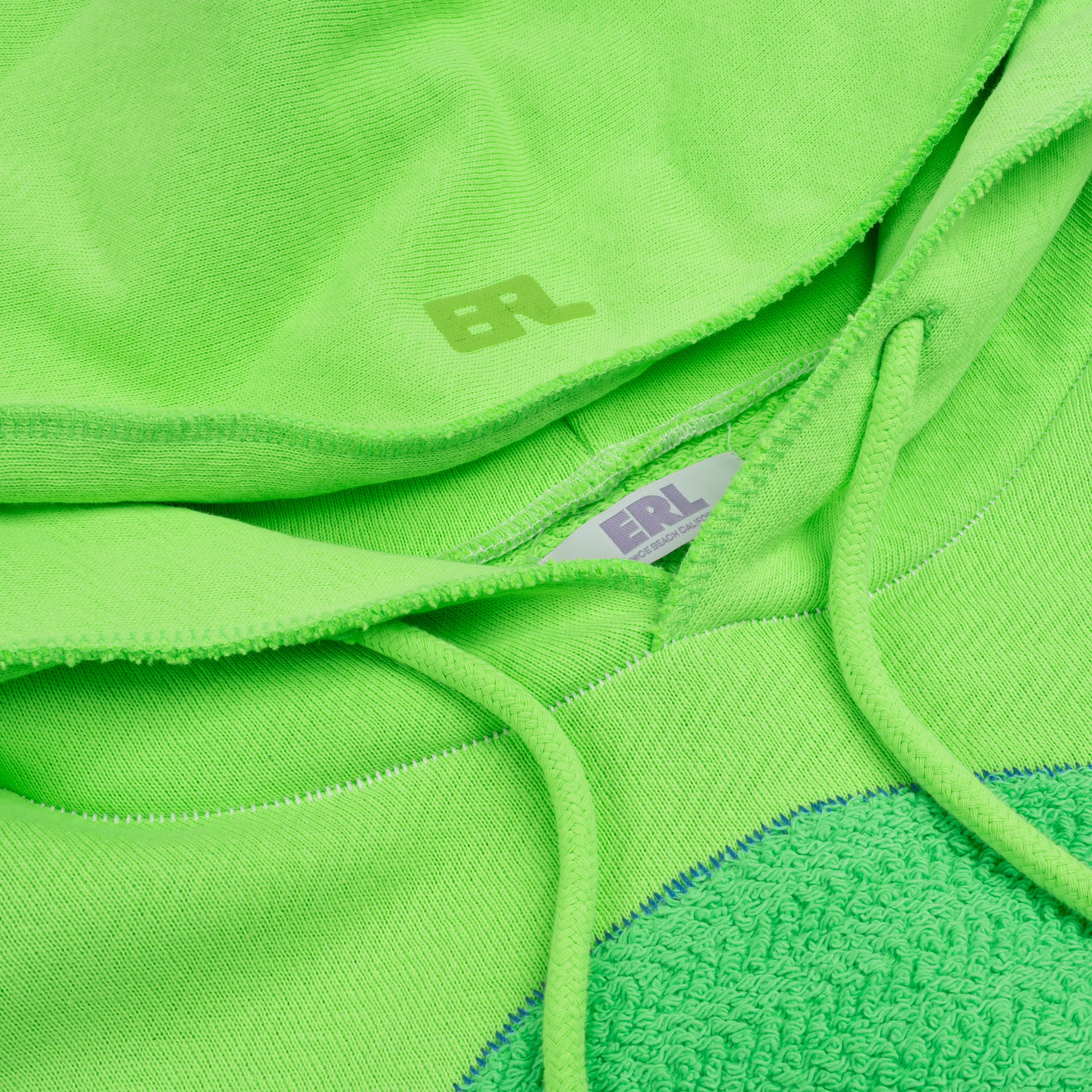 ERL Rainbow Hoodie Blue Neon ERL07T023