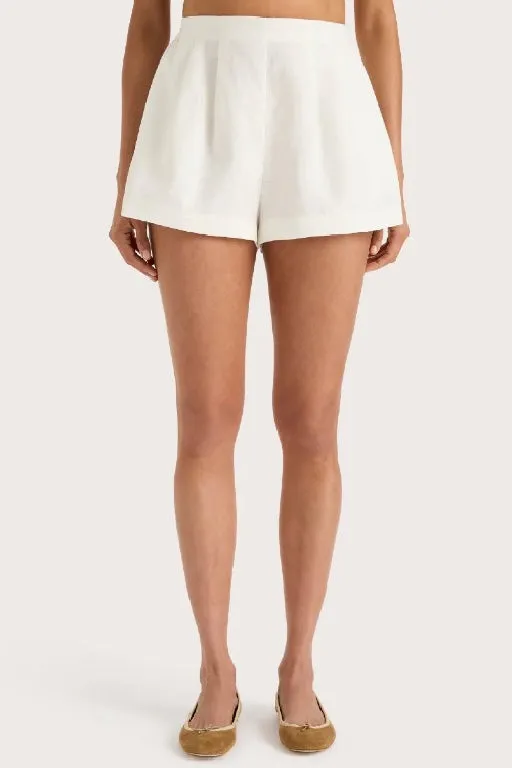 FAITHFULL THE BRAND - MIRELLE MINI SHORTS - WHITE