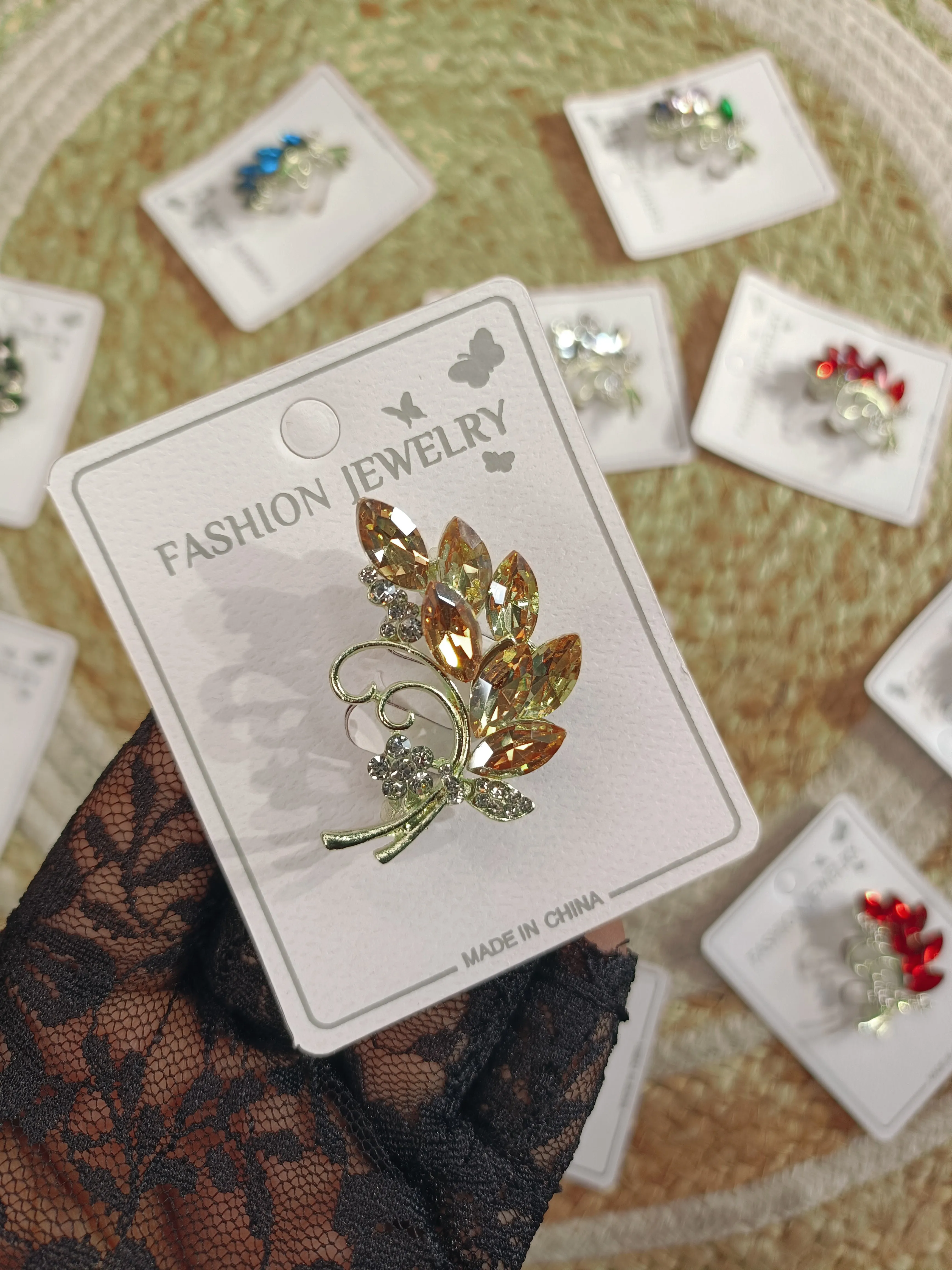 Fancy Party Wear Luxury Brooches ( 1 PIECE ) ( RANDOM PICK )