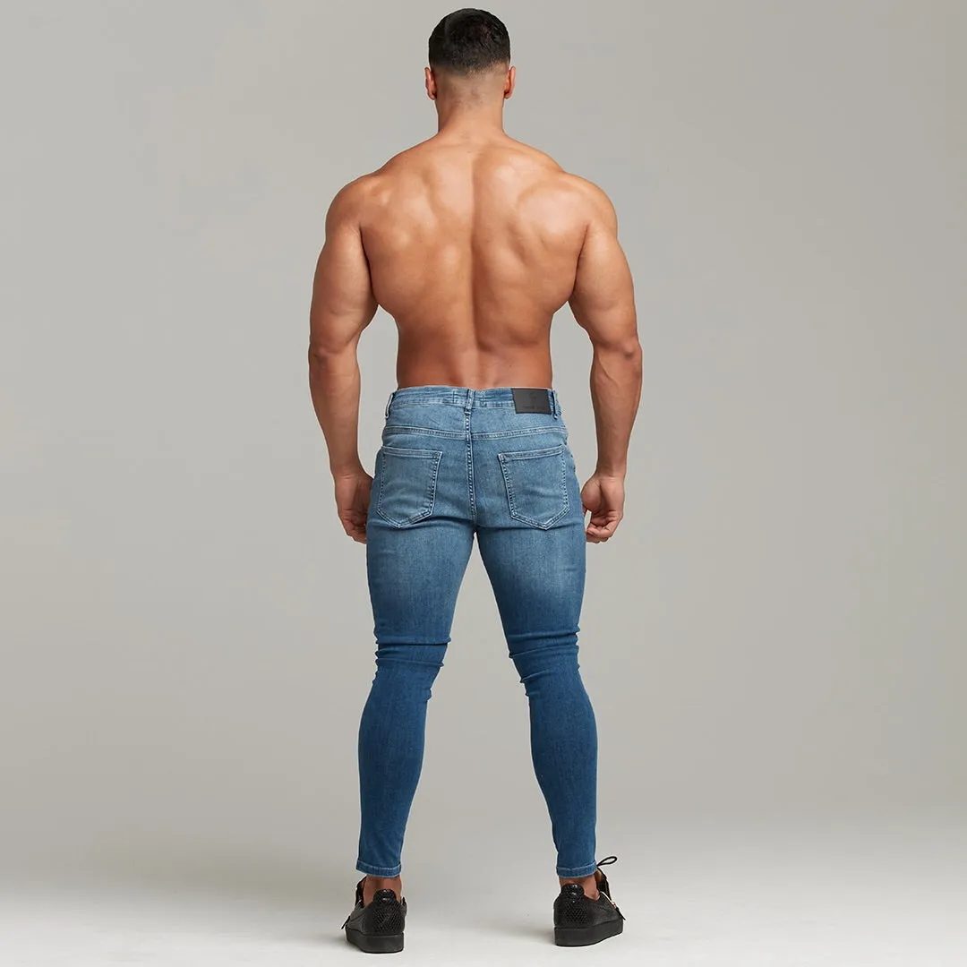 Father Sons Slim Stretch Denim Blue Jeans - FSH402