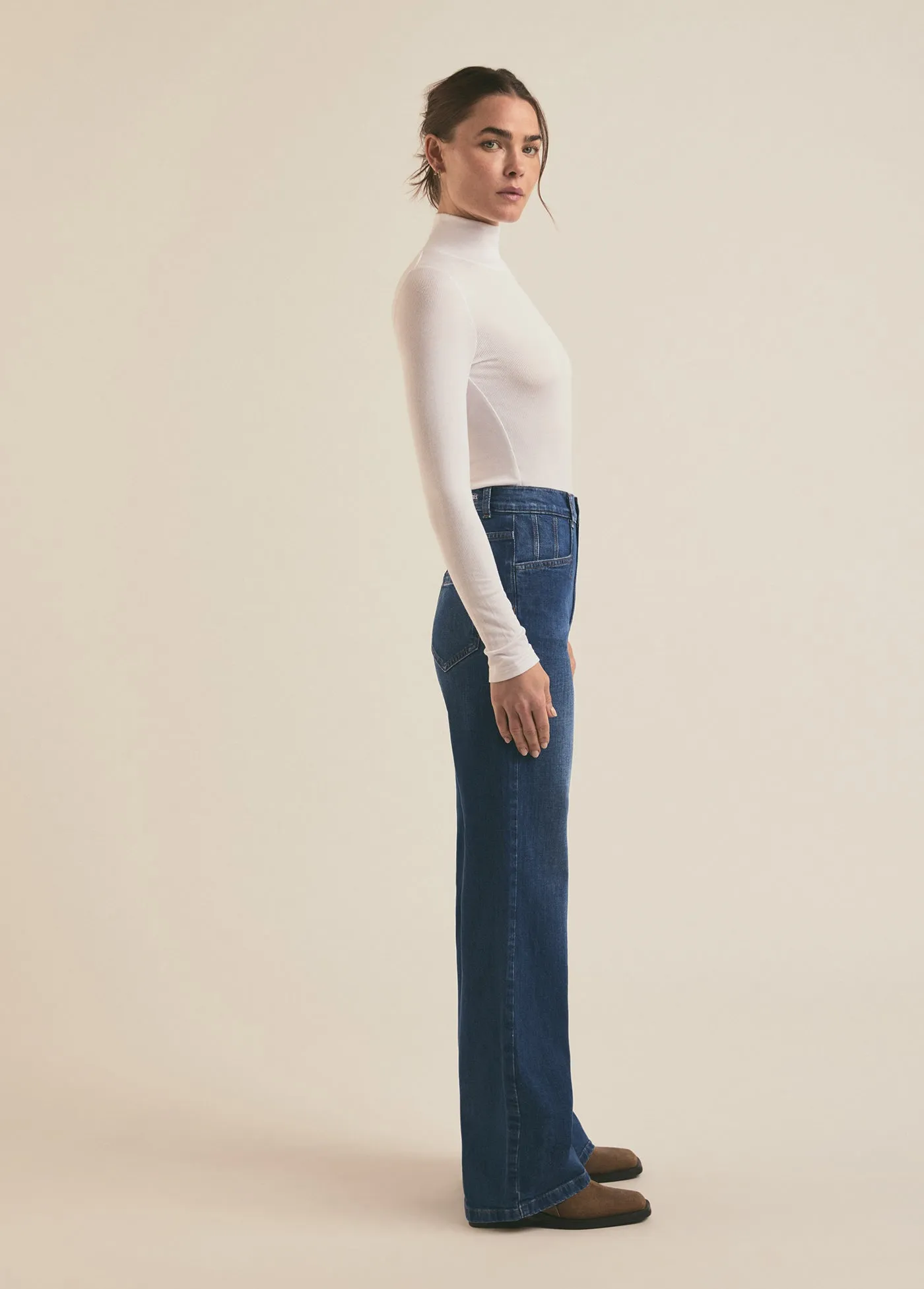 Favorite Daughter - Jordie Wide Leg Jean - Franklin