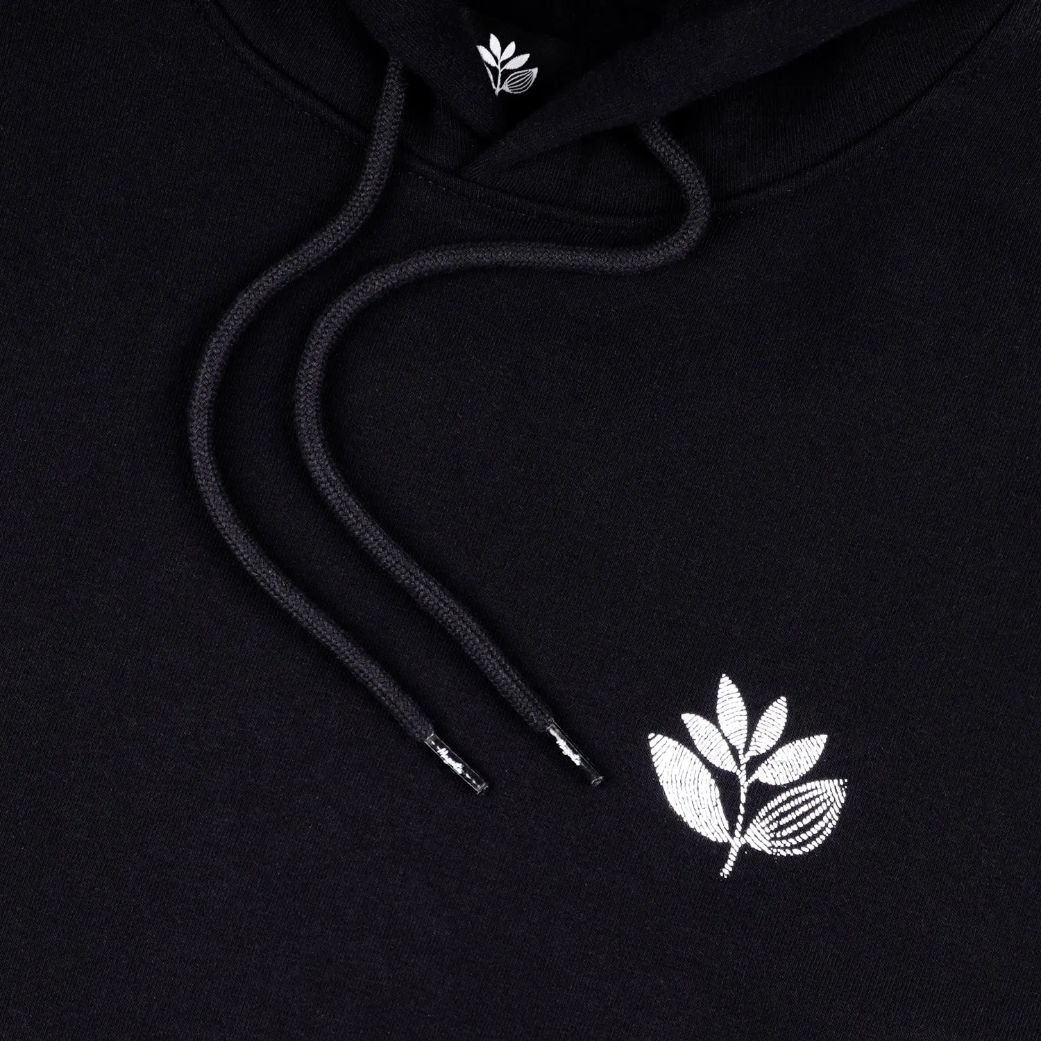FINGERPRINT PLANT HOODIE BLACK