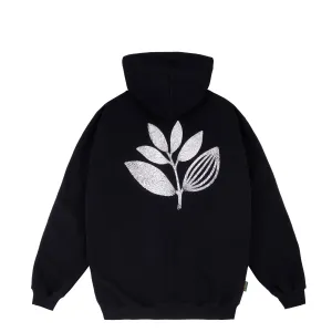 FINGERPRINT PLANT HOODIE BLACK