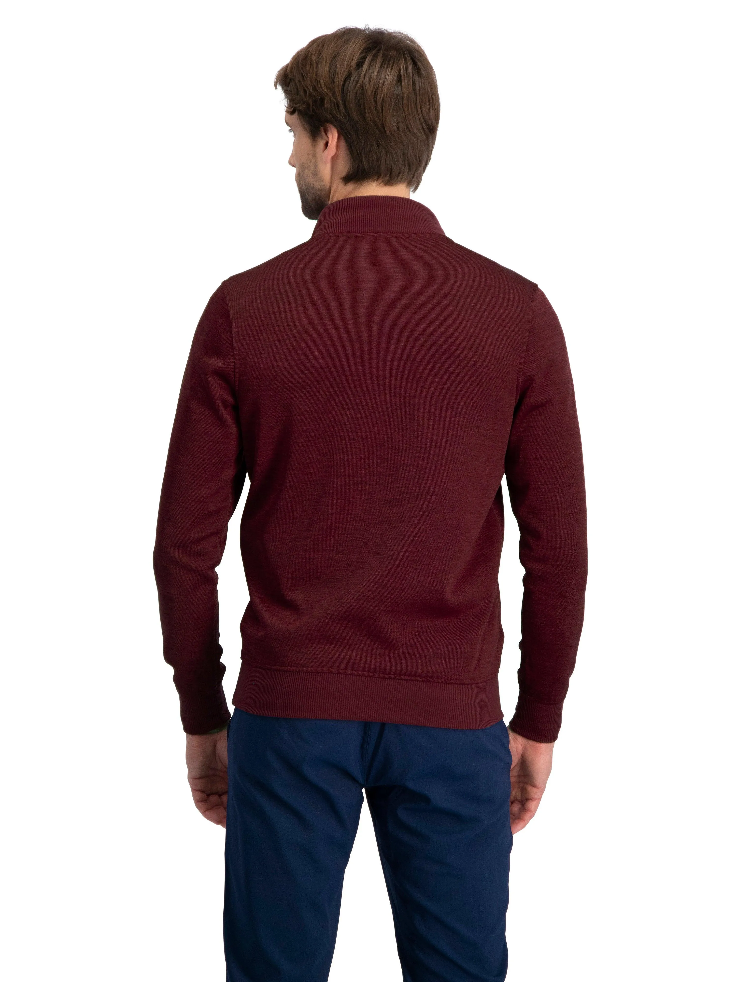 Fleece Dry Fit Pullover 1/4 Zip Golf Sweater - Tailored Fit
