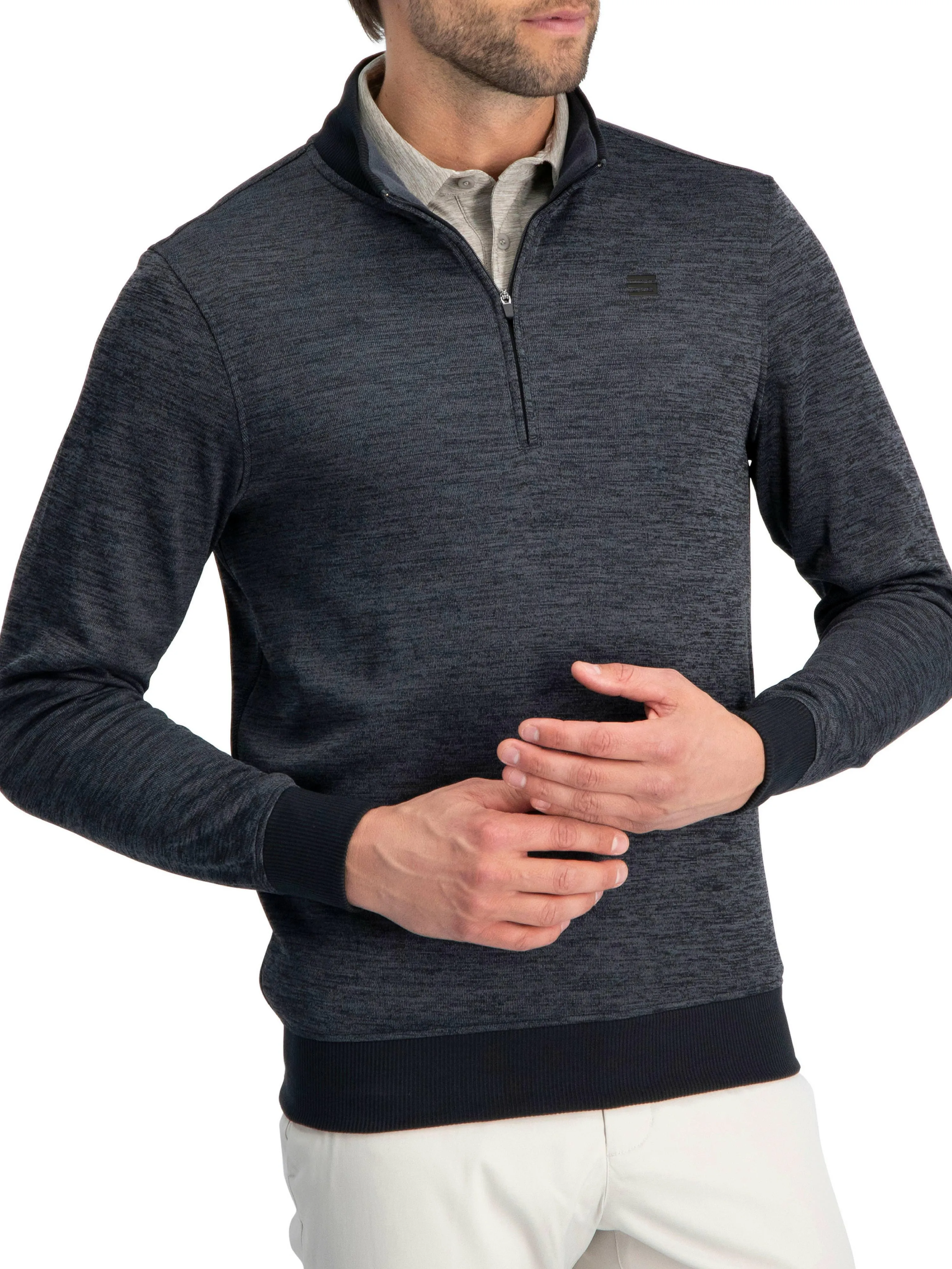Fleece Dry Fit Pullover 1/4 Zip Golf Sweater - Tailored Fit