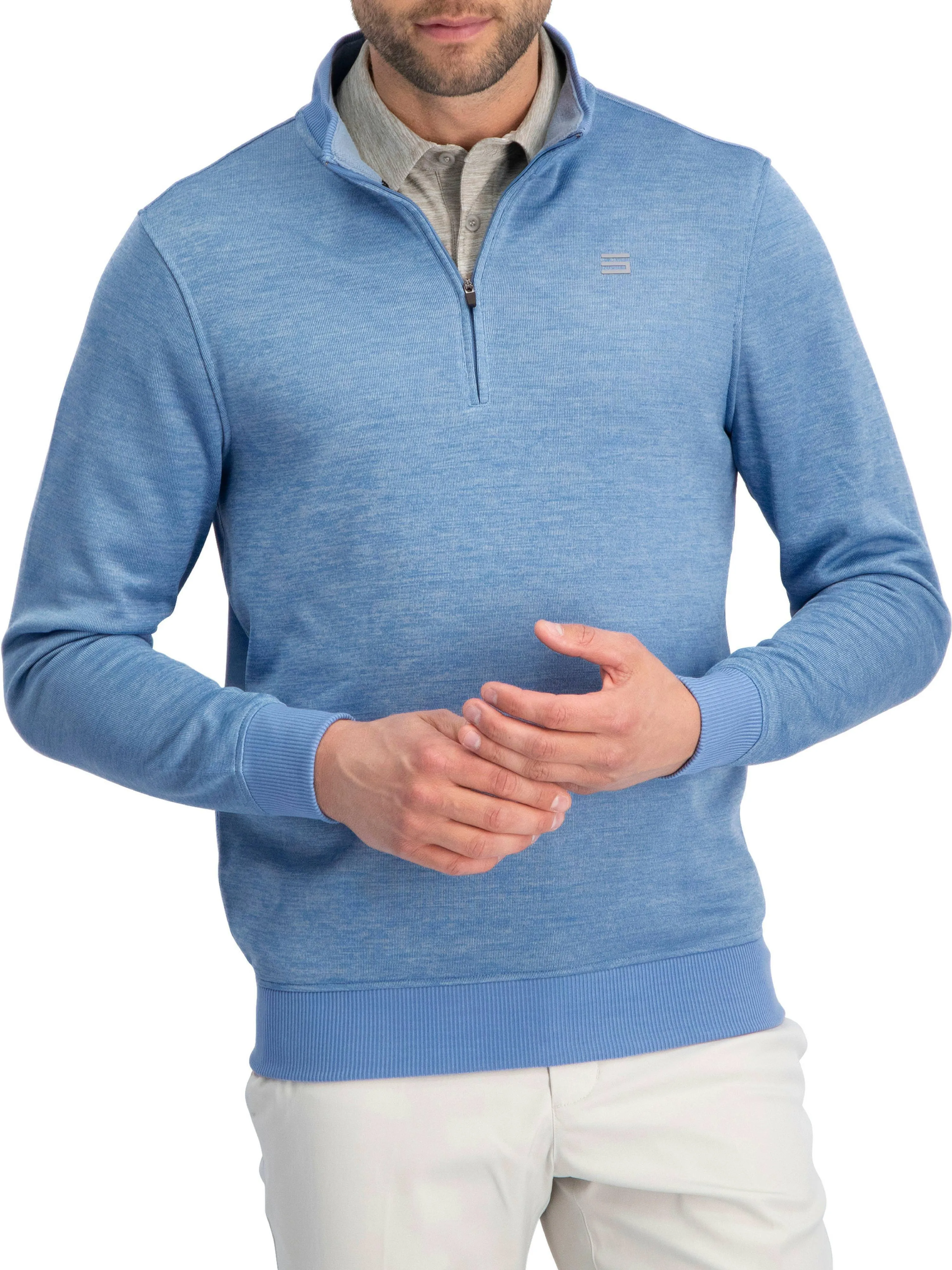 Fleece Dry Fit Pullover 1/4 Zip Golf Sweater - Tailored Fit