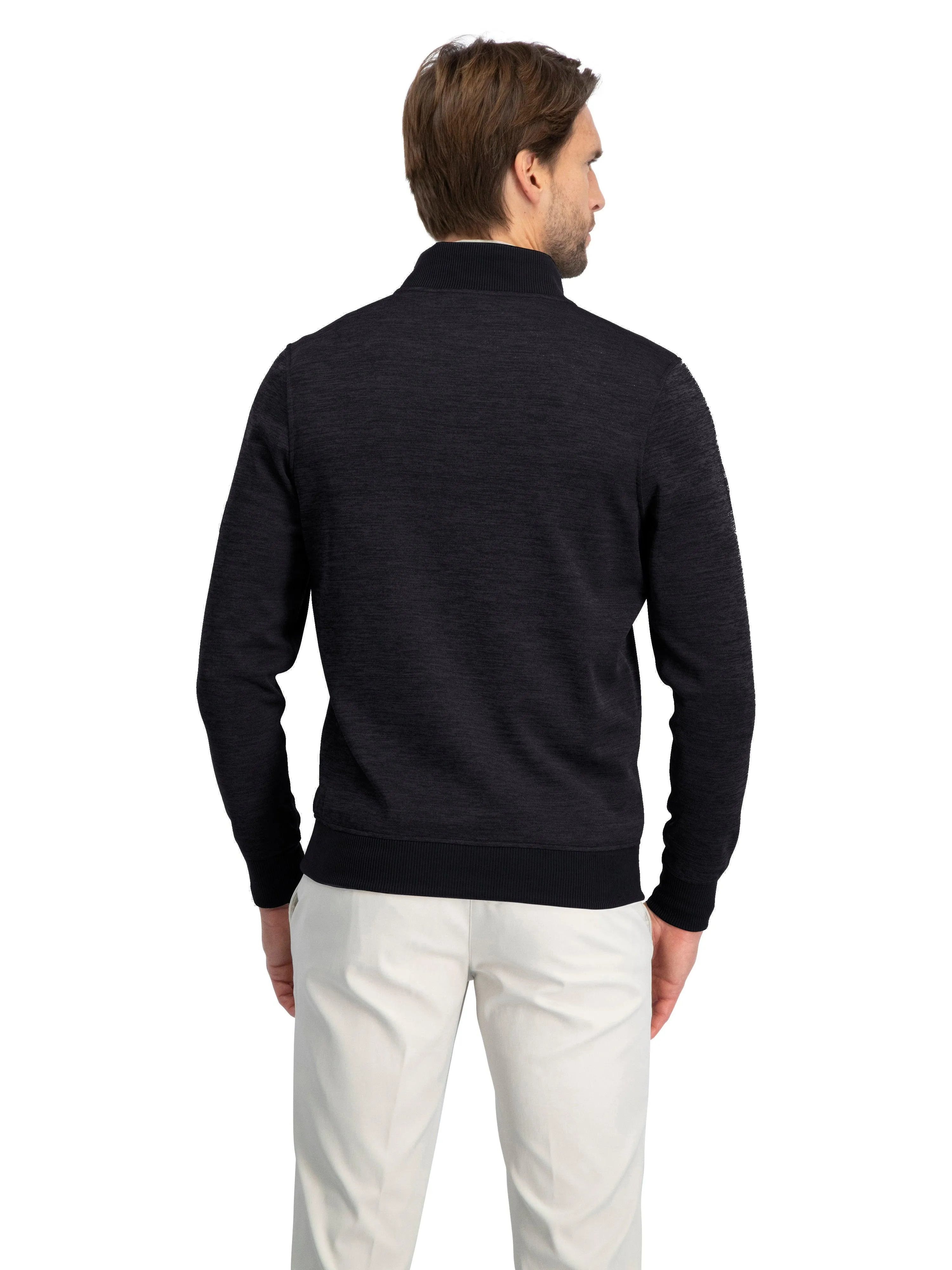 Fleece Dry Fit Pullover 1/4 Zip Golf Sweater - Tailored Fit
