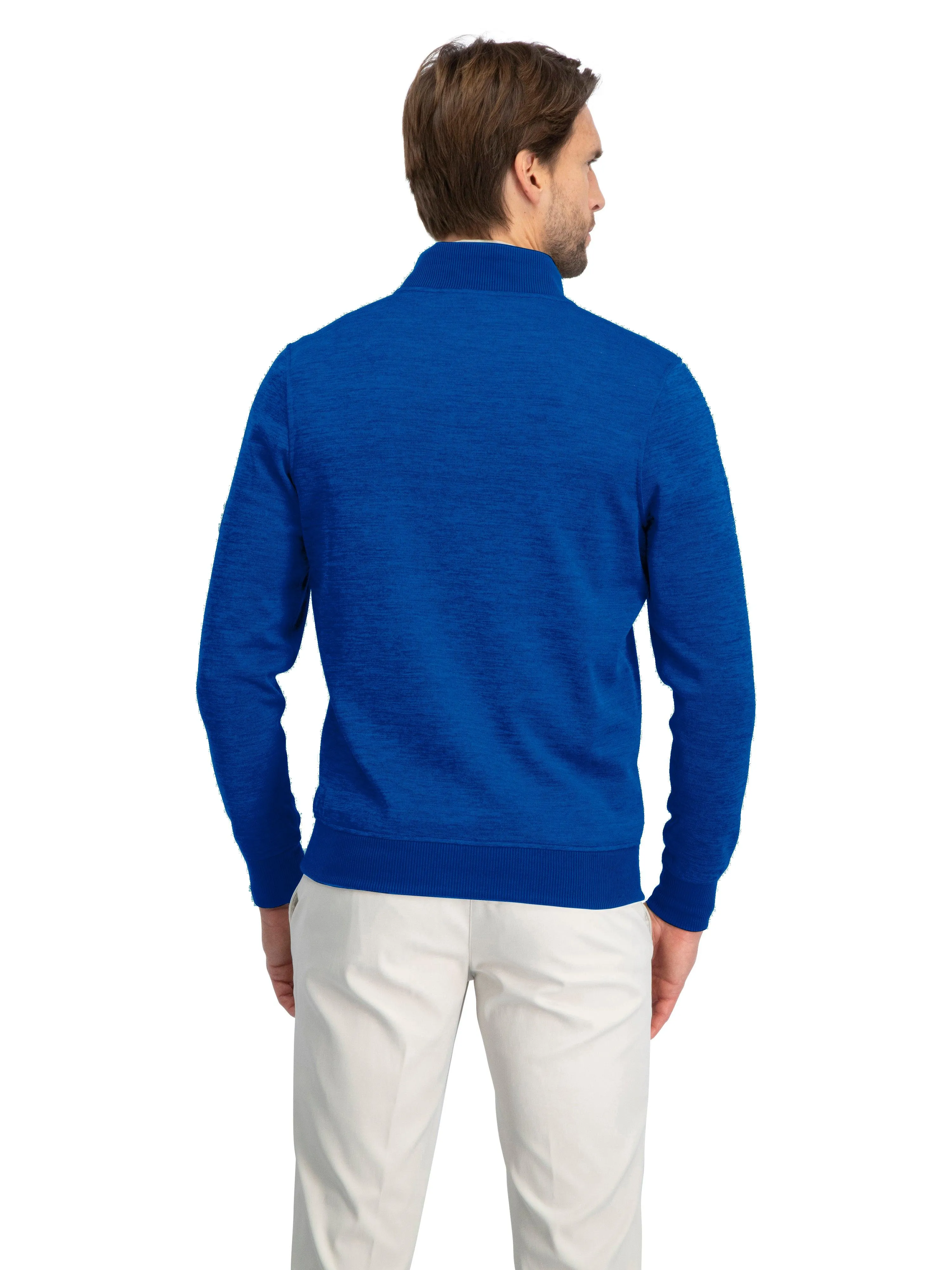 Fleece Dry Fit Pullover 1/4 Zip Golf Sweater - Tailored Fit