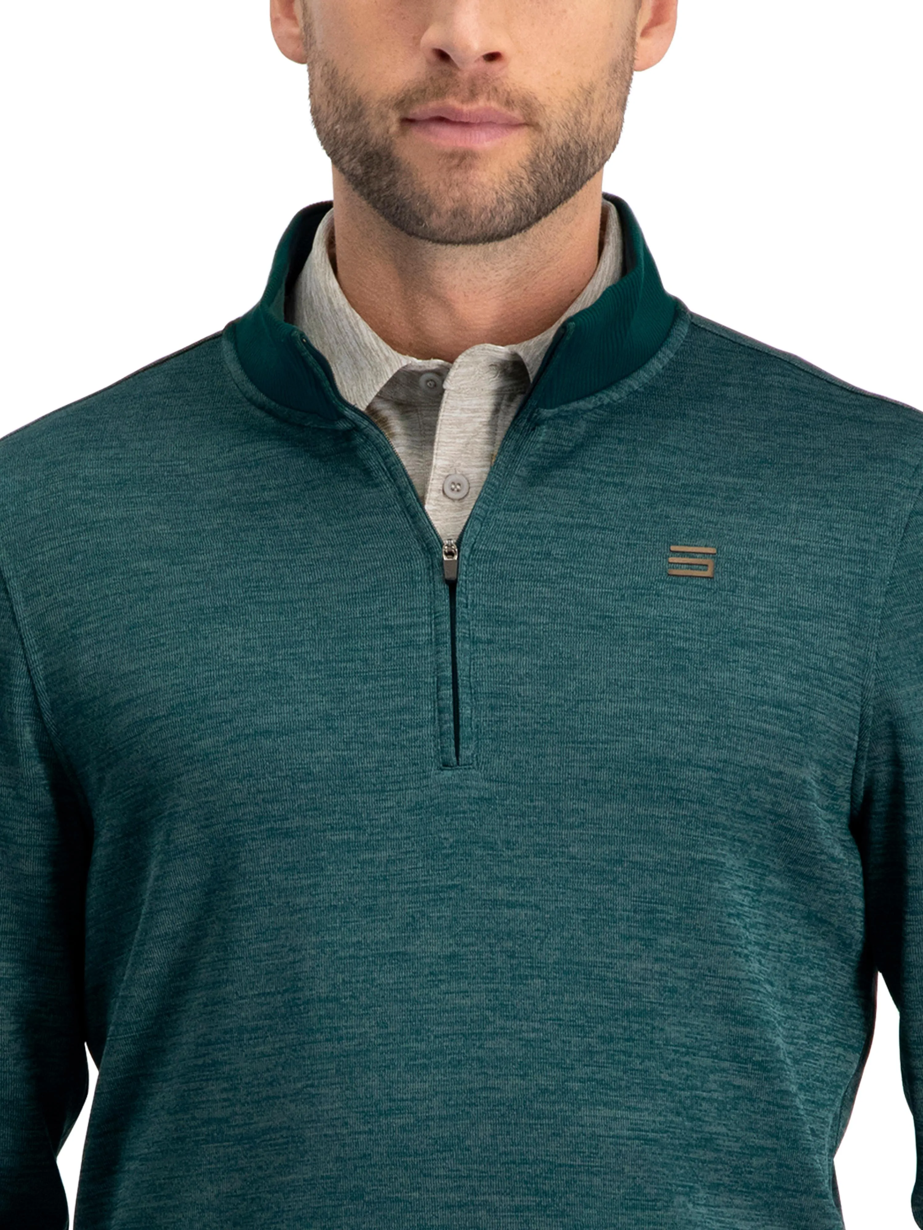 Fleece Dry Fit Pullover 1/4 Zip Golf Sweater - Tailored Fit