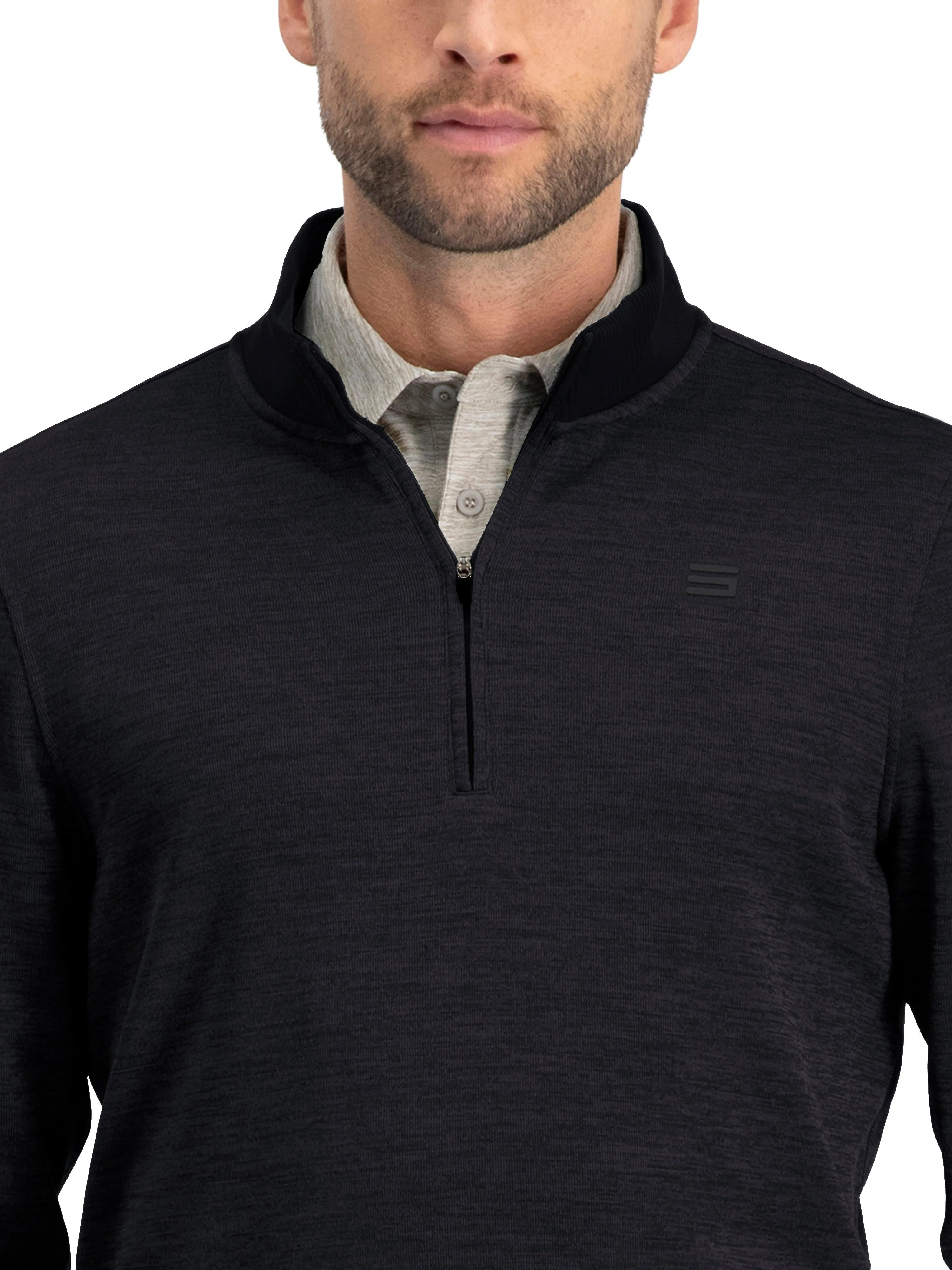 Fleece Dry Fit Pullover 1/4 Zip Golf Sweater - Tailored Fit