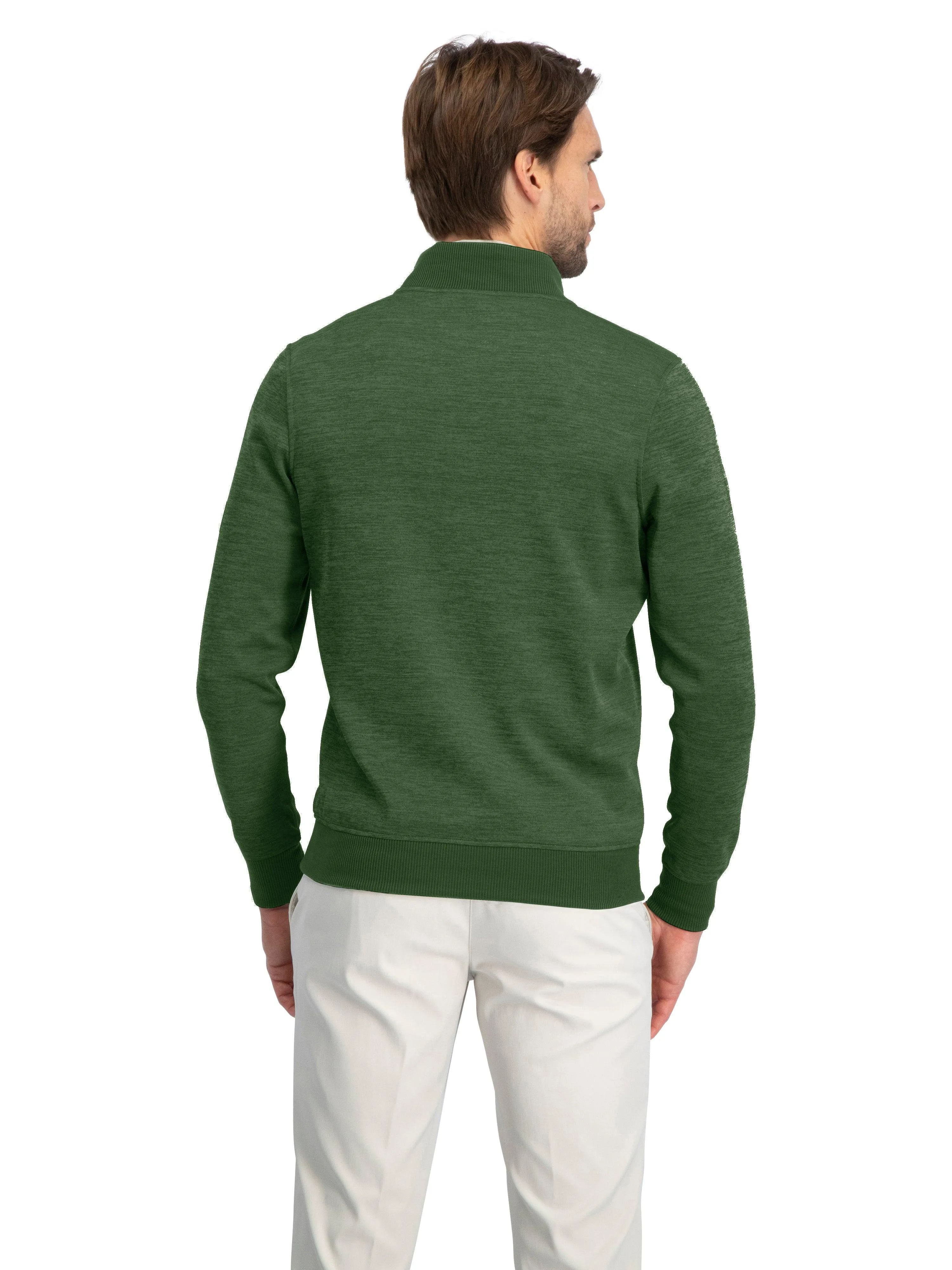 Fleece Dry Fit Pullover 1/4 Zip Golf Sweater - Tailored Fit