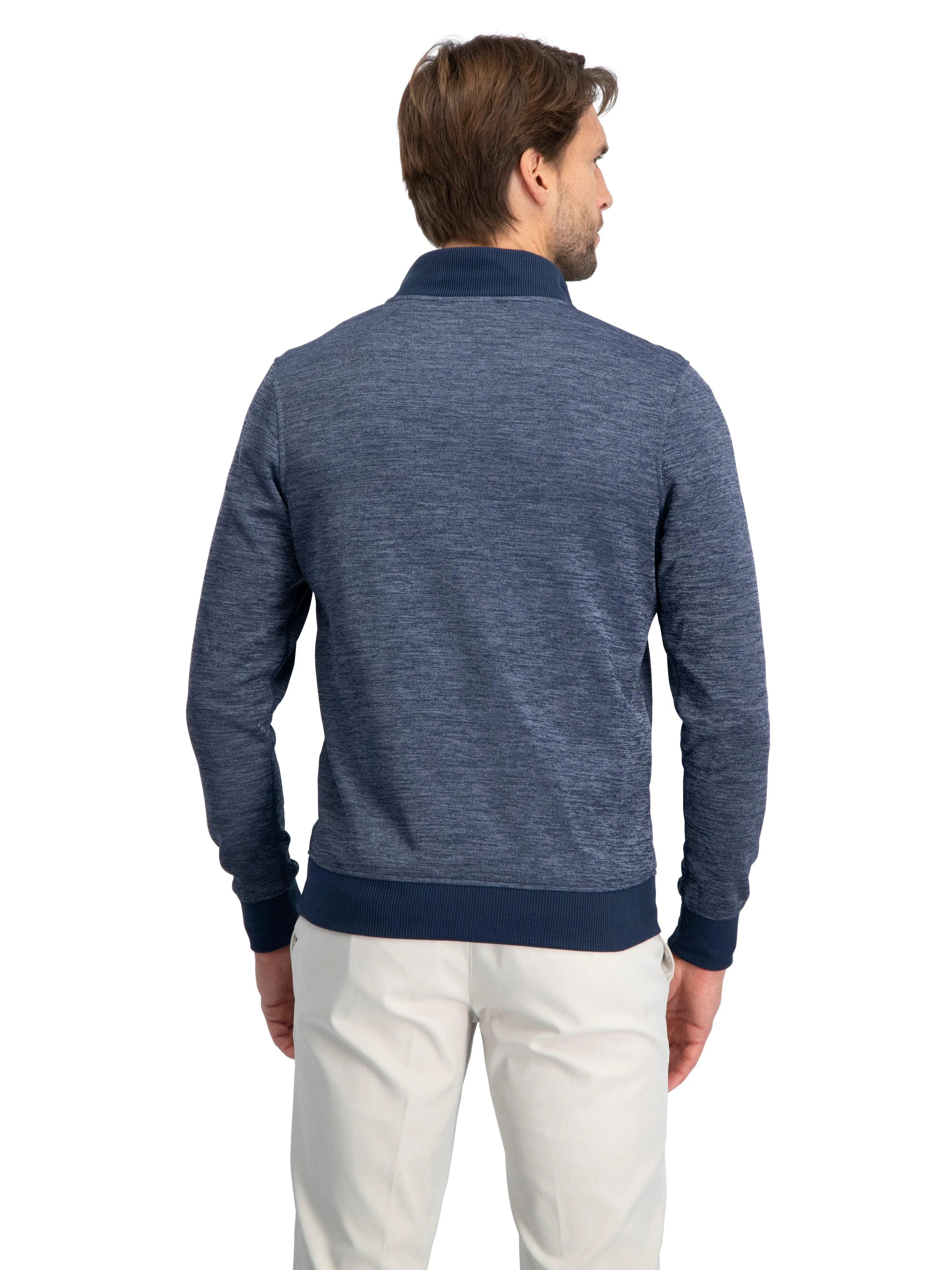 Fleece Dry Fit Pullover 1/4 Zip Golf Sweater - Tailored Fit