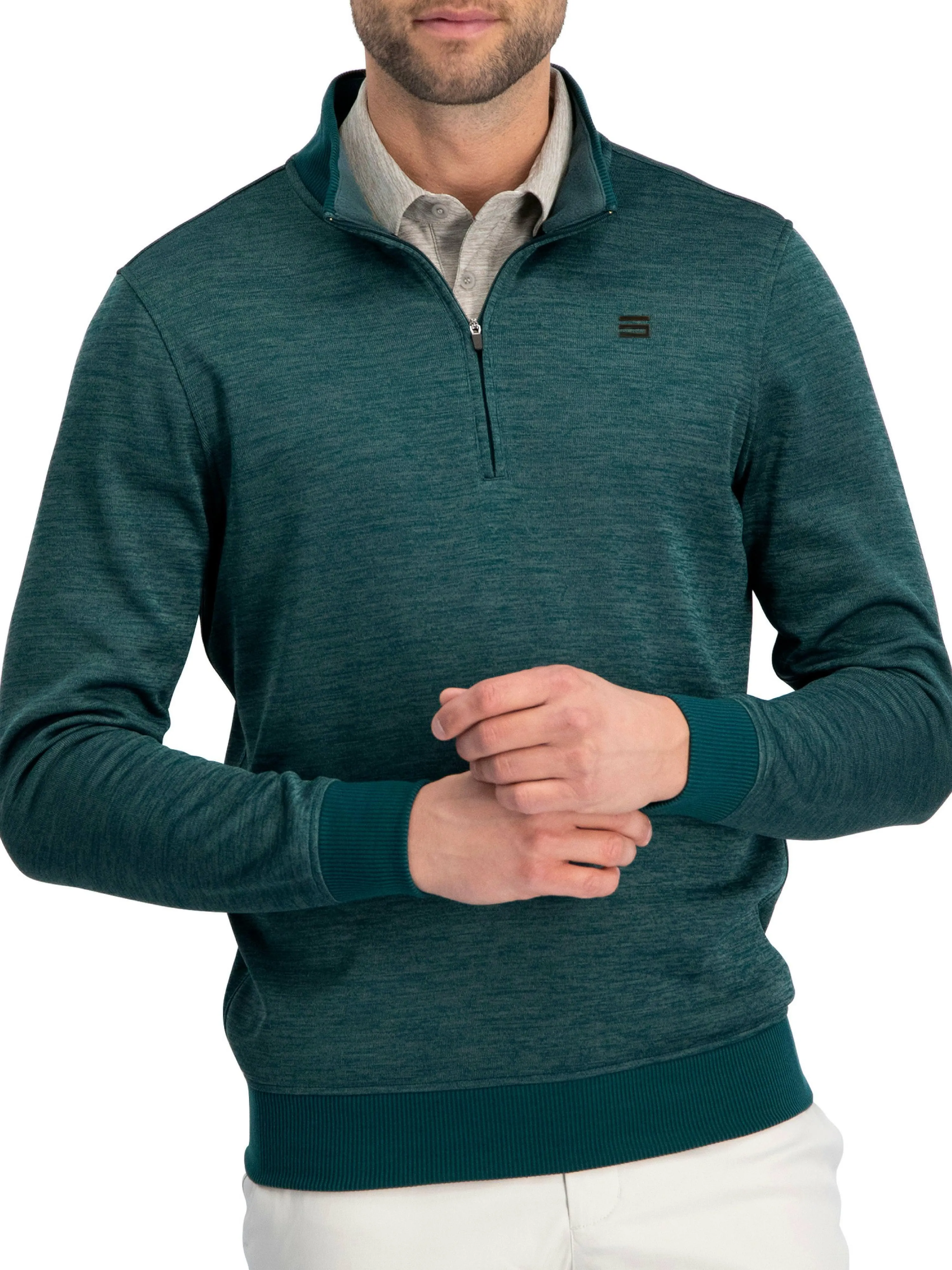 Fleece Dry Fit Pullover 1/4 Zip Golf Sweater - Tailored Fit