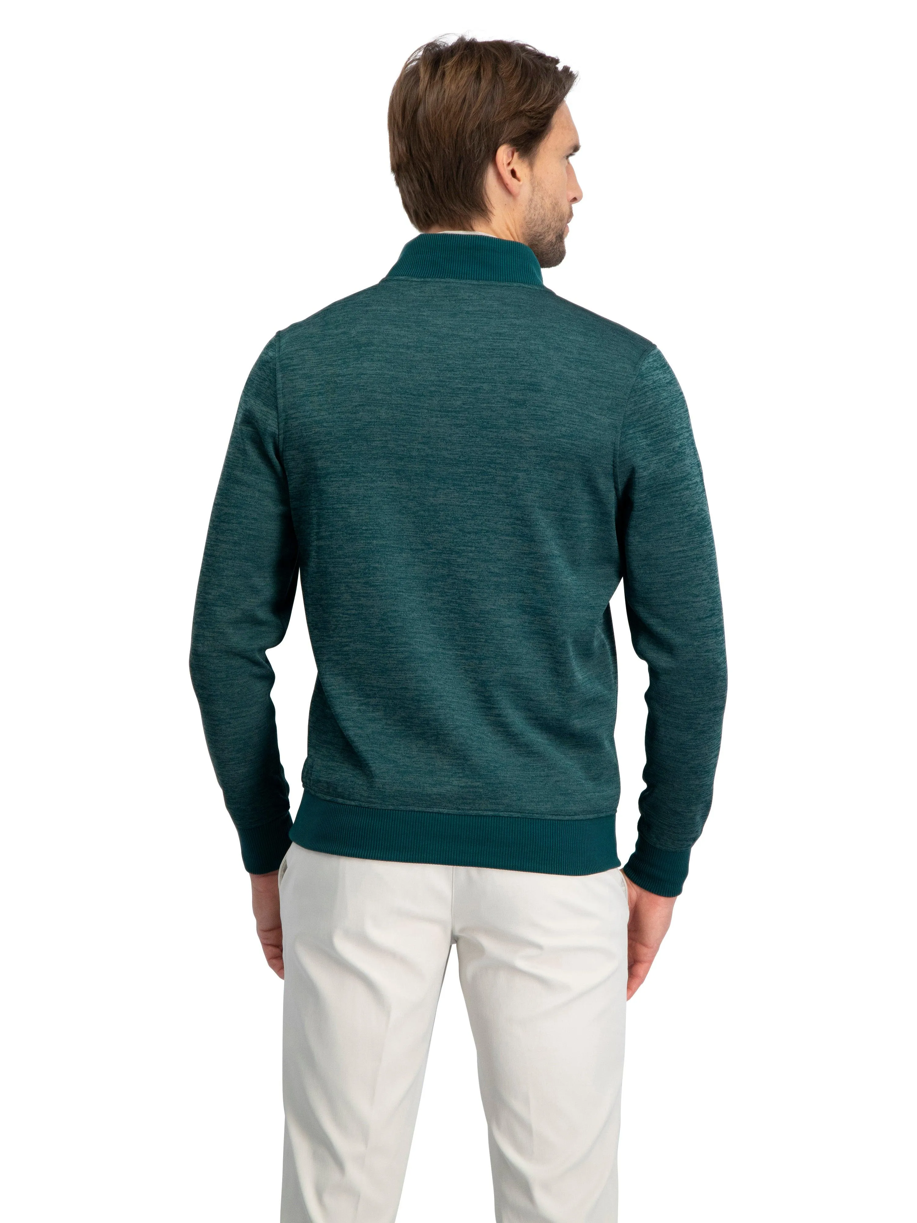 Fleece Dry Fit Pullover 1/4 Zip Golf Sweater - Tailored Fit