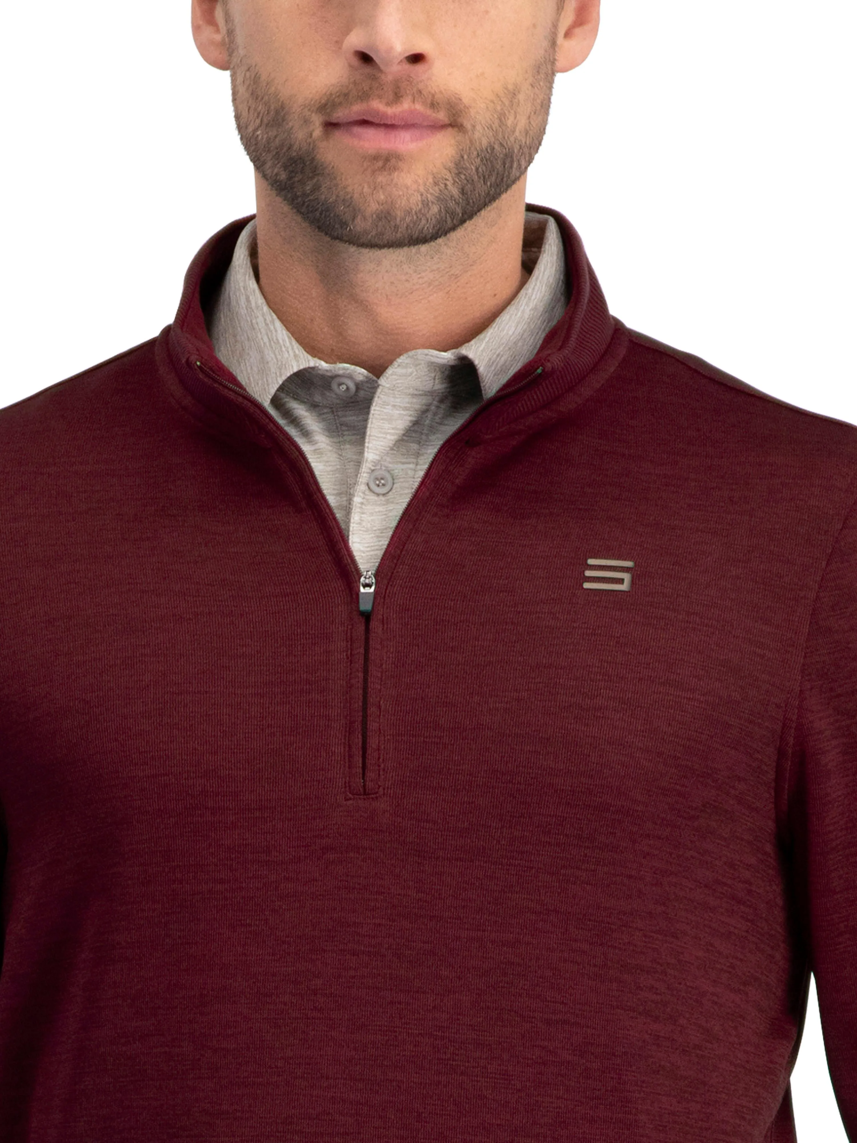 Fleece Dry Fit Pullover 1/4 Zip Golf Sweater - Tailored Fit