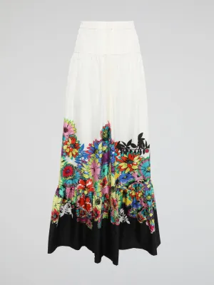 Floral Print Maxi Skirt