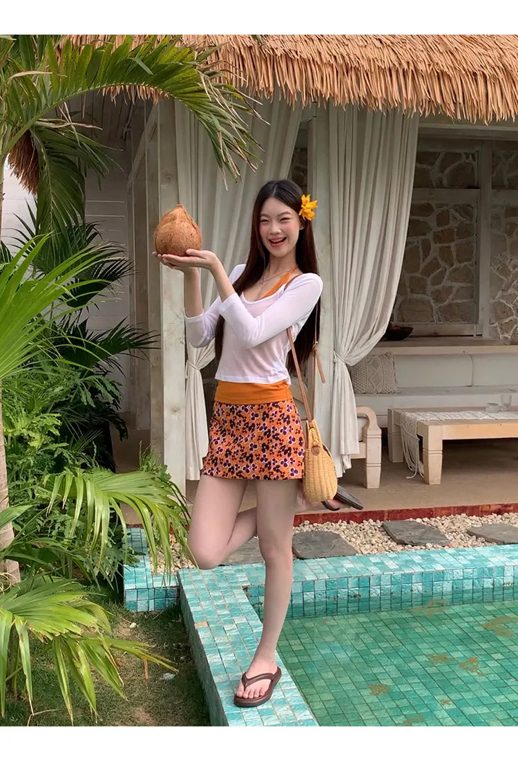 floral sheath skirt