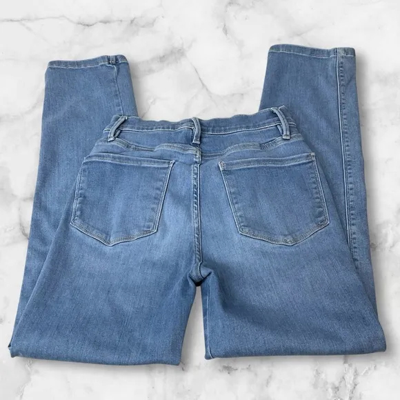 FRAME Le Sylvie Slender Straight Jeans in Lapis Womens Sz 26