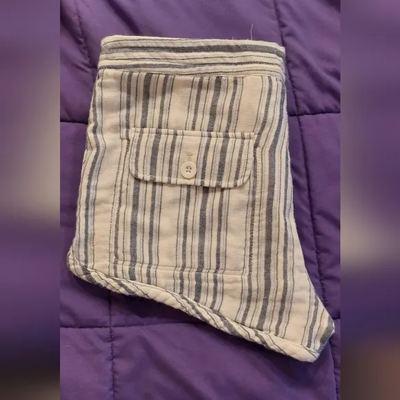 Free People Striped Linen Shorts
