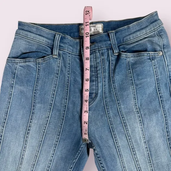 Free People, Wide Leg High Rise Jeans, Size 28
