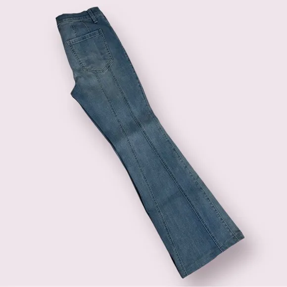 Free People, Wide Leg High Rise Jeans, Size 28