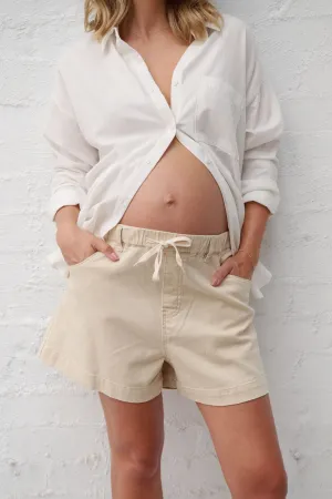 Frequent High Waist Short -Ecru