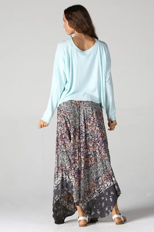 GABRIELLE PRINTED MAXI SKIRT