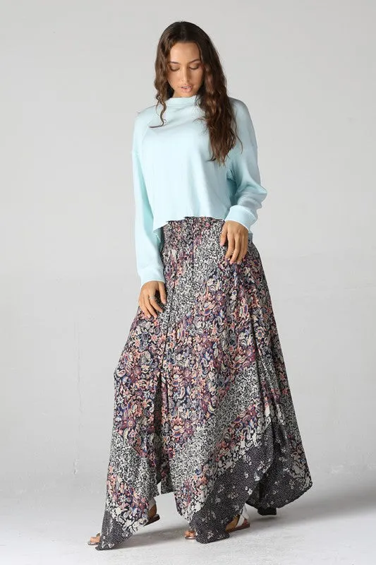 GABRIELLE PRINTED MAXI SKIRT